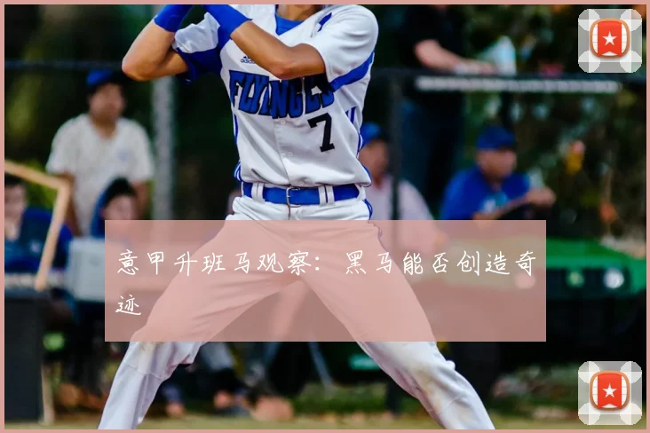 意甲升班马观察：黑马能否创造奇迹